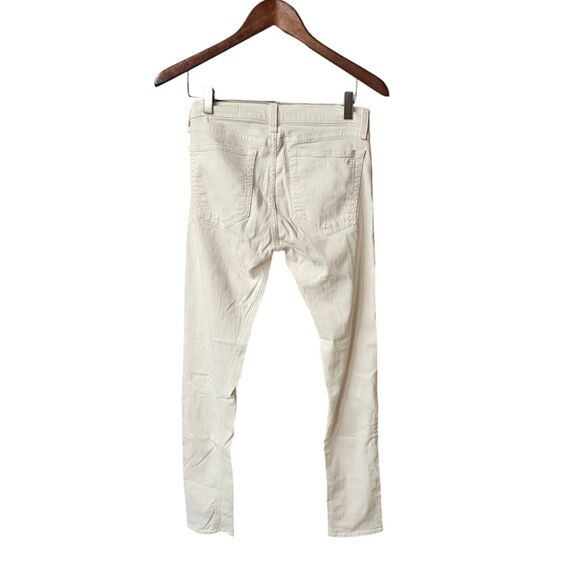 Rag & Bone Jeans White The Dre Skinny Stretch Denim‎ 26 AGED BRIGHT WHITE - Picture 3 of 4
